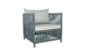 Set gradina/terasa 4 piese, My Interior, Mana, rattan/aluminiu, gri