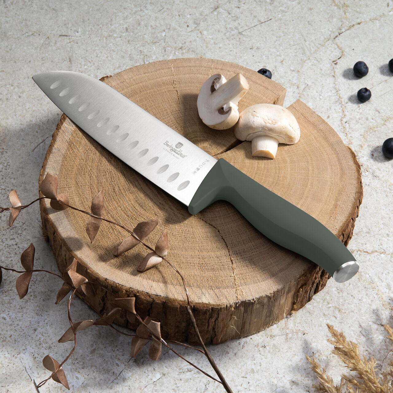 Set 6 cutite Berlinger Haus, Matte Green, inox, verde mat - imagine 2