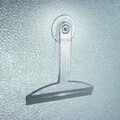 Racleta pentru baie Basic, iDesign, 20.3x1.6x20.3 cm, cu ventuze