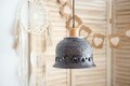 Lustra Radacini Laleaua cenusie, Deco Republic, E27, 1x60W, ceramica autentica Corund