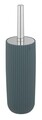 Perie de toaleta cu suport, Wenko, Agropoli, 10 x 10 x 36.5 cm, plastic, verde inchis