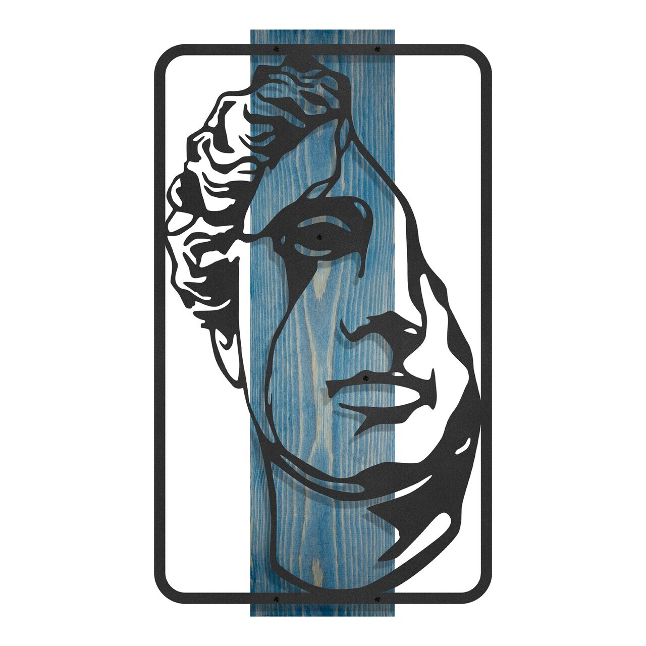 Decoratiune de perete, Imperium -3, Cadru: Lemn (Grosime: 2 cm), Albastru/Negru — imaginea 7