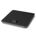 Cantar digital pentru baie, Brabantia, Dark Grey, 30x30x4.3 cm, fara baterii, polipropilena/sticla, gri inchis