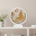 Lampa de masa, Shadow, 526SHD1141, Metal, Alb/Auriu