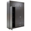 Dulap pentru haine Royal, Pakoworld, 150x58x230 cm, PAL melaminat, wenge