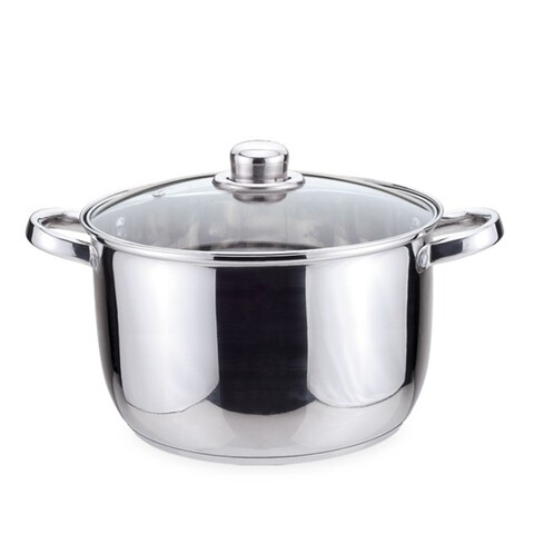Oala cu capac Essential, Sabichi, 24 cm/ 5.5 L, inox, argintiu