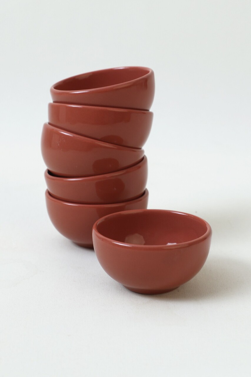 Set boluri ceramice (6 bucăți), L'essentiel Maison, 275KRM2350, Antibacterian, Caramiziu - view 6