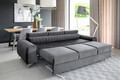 Canapea extensibila 3 locuri, ELTAP, SO-LAU-06NU, Laurence, 261x97x105 cm, lemn/poliester, gri inchis