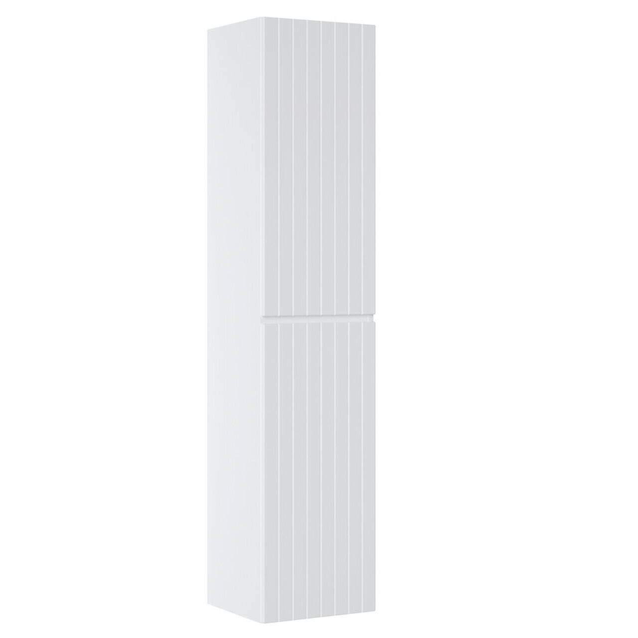 Set mobilier baie Iconic White 60 cm, dulap inalt, masca cu lavoar si oglinda LED, Comad, MDF/PAL, alb - view 4