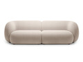 Canapea modulara 4 locuri, Kate, Micadoni, 243x99x76 cm, catifea, bej