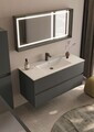 Dulap de baie cu chiuvetă, Hanah Home, Nest 121 v2, Antracit mat