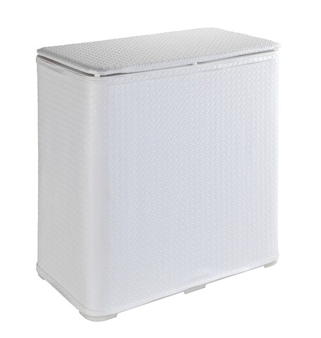 Cos de rufe, wenko, wanda, 65 l, 49 x 50 x 27 cm, plastic, alb