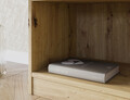 Raft de perete ELTAP, Pocett, 80x40x146 cm, PAL/PVC, stejar
