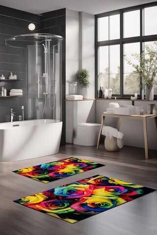 Set covorase de baie, Cartwright, CT-5150, Poliester, Multicolor