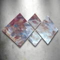 Set 4 tablouri decorative, 4MDF583684, MDF, Imprimat UV, Multicolor