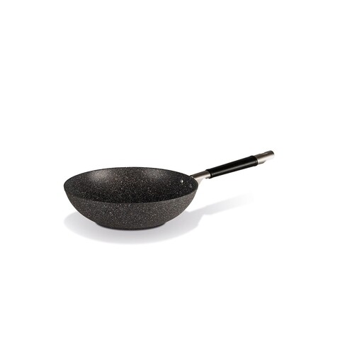 Tigaie Wok TVS Gran Gourmet cu particule minerale, 28 cm Ø