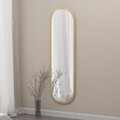 Oglinda decorativa, Siam, Magnum, 40x120x2.2 cm, MDF , Natural