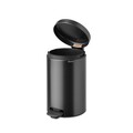 Cos de gunoi cu pedala, Brabantia, NewIcon, 12 L, 33.8x25.1x41.1 cm, otel, gri inchis