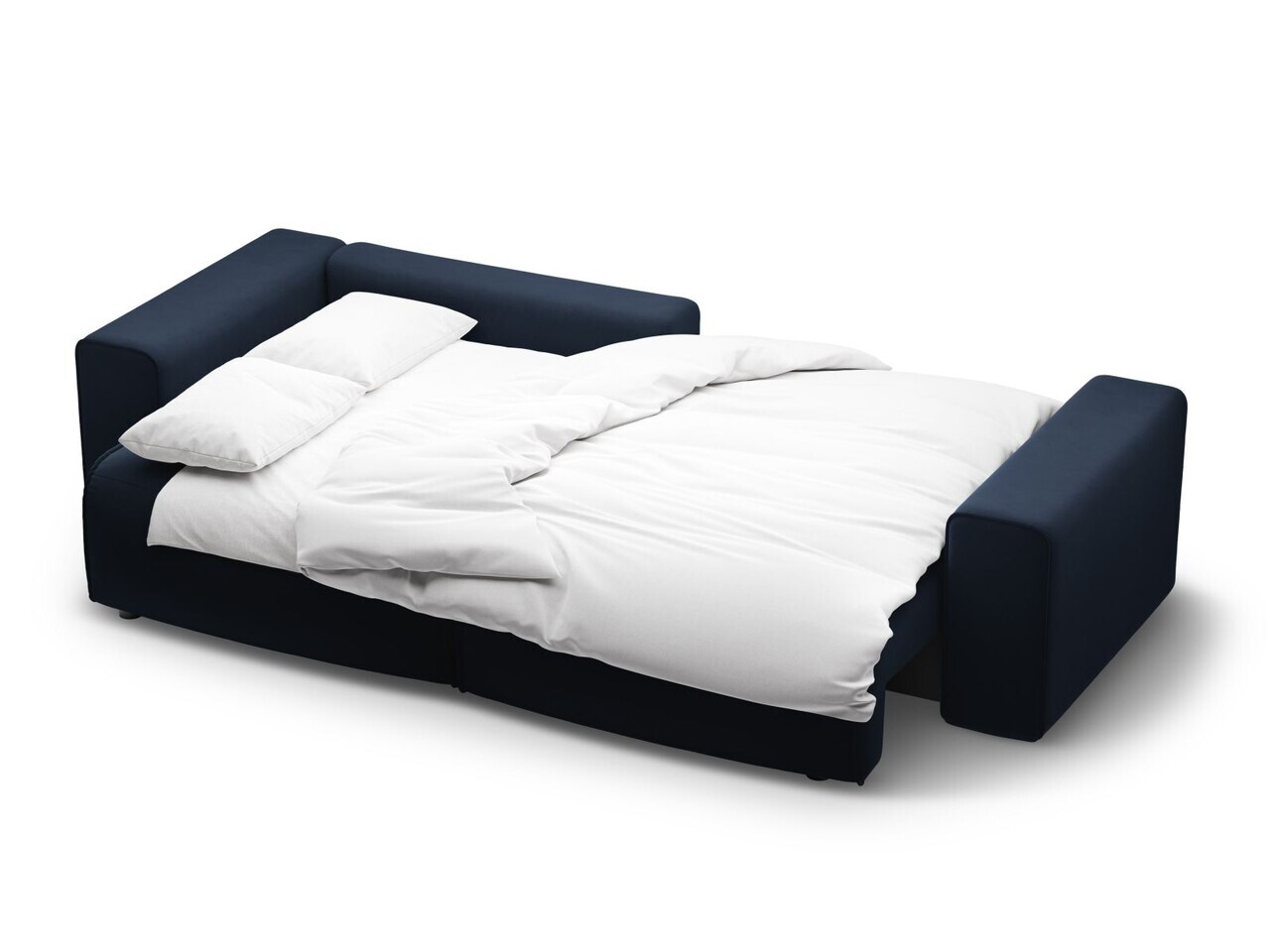Coltar extensibil stanga 3 locuri, Victor, Micadoni Home, 246x148x83 cm, catifea, albastru inchis — imaginea 6