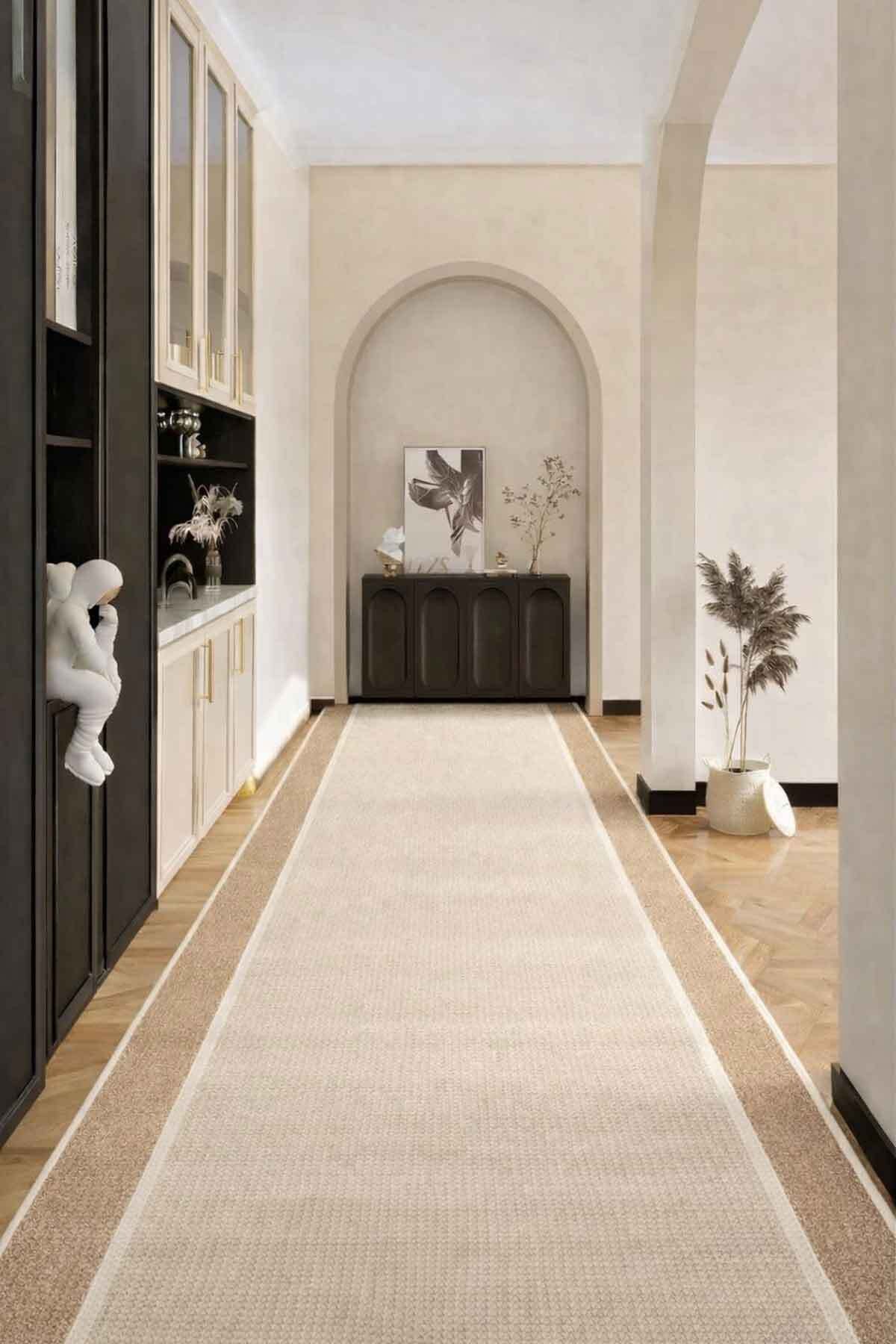Covor, CLR-7324-BEJ-222, 60x150 cm, Poliester, Bej
