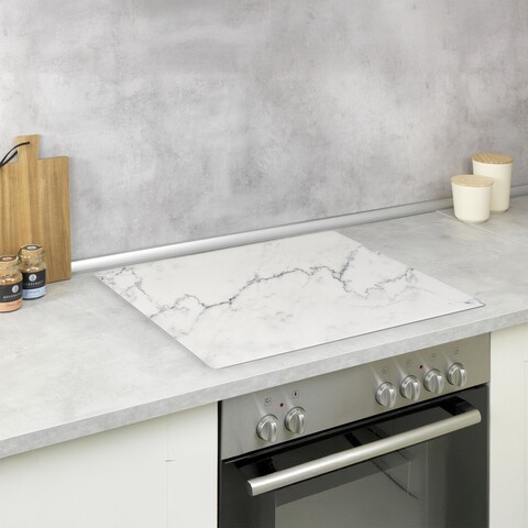 Protectie perete bucatarie Marble, Wenko, 60x52 cm, PVC, multicolor
