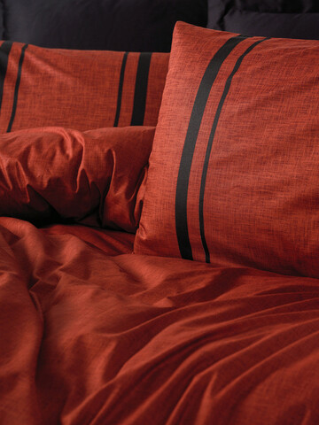 Lenjerie de pat pentru o persoana (DE), Bitter - Tile Red, Cotton Box, Bumbac Ranforce
