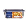 Caserola ermetica, Luminarc, Easy Box, 1.22 L, sticla, albastru/transparent