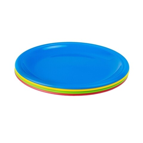 Set 4 farfurii, Casa Plastor Covas, 23 cm Ø, plastic, multicolor