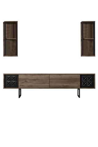 Set mobilier living, Bexley, Black Line Set, PAL, Nuc / Negru