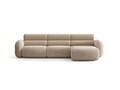 Coltar dreapta 4 locuri, Neo, Micadoni Home, 305x165x83 cm, tesatura Chenille Silencio, bej sand