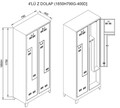 Dulap de depozitare cu incuietoare, Shelvoria, Js1033, 79x185x40 cm, Otel, Gri deschis