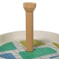 Platou pentru prajituri Geometric, Creaciones Meng, 25.4 cm, bambus