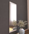 Oglinda decorativa, Siam, Azus, 40x120x2.2 cm, MDF , Alb