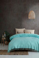 Cuvertura matlasata dubla, Sidney - Sea Green, Viaden, Bumbac;Poliester