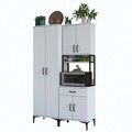Dulap multifunctional, Rani, JE120, 120x198.6x40 cm, PAL, Alb