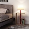 Lampadar Homitis, Saly - Oak, Claret Red, 20x40x86 cm