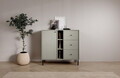 Comoda ADRK, Tili 1D 3S 3P, 100.2x40.8x95 cm, PAL laminat, verde eucalipt