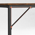 Birou, Vasagle, 80x50x75 cm, PAL/otel, maro rustic