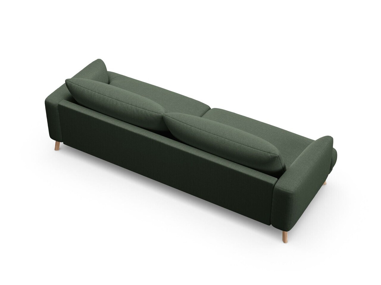 Canapea 4 locuri, Naomi, Micadoni Home, 230x95x75 cm, tesatura structurata, verde muschi — imaginea 4