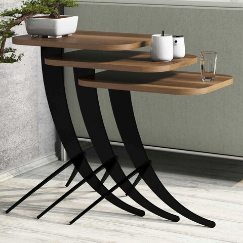 Set masute 3 piese, hommy craft, pion, nuc
