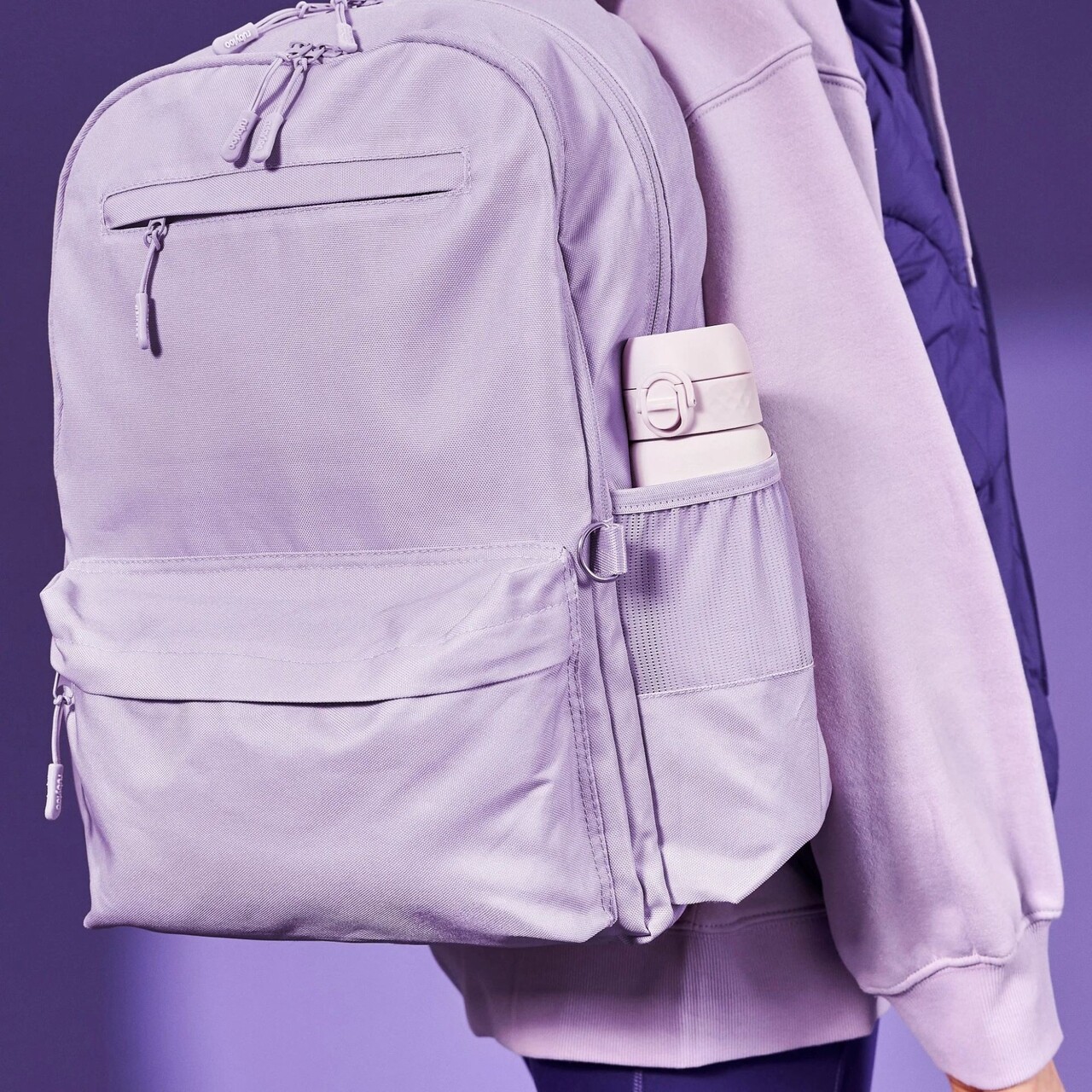 Sticla apa Slim, inox, 600ml, Lilac Dusk - Ion8 - view 8