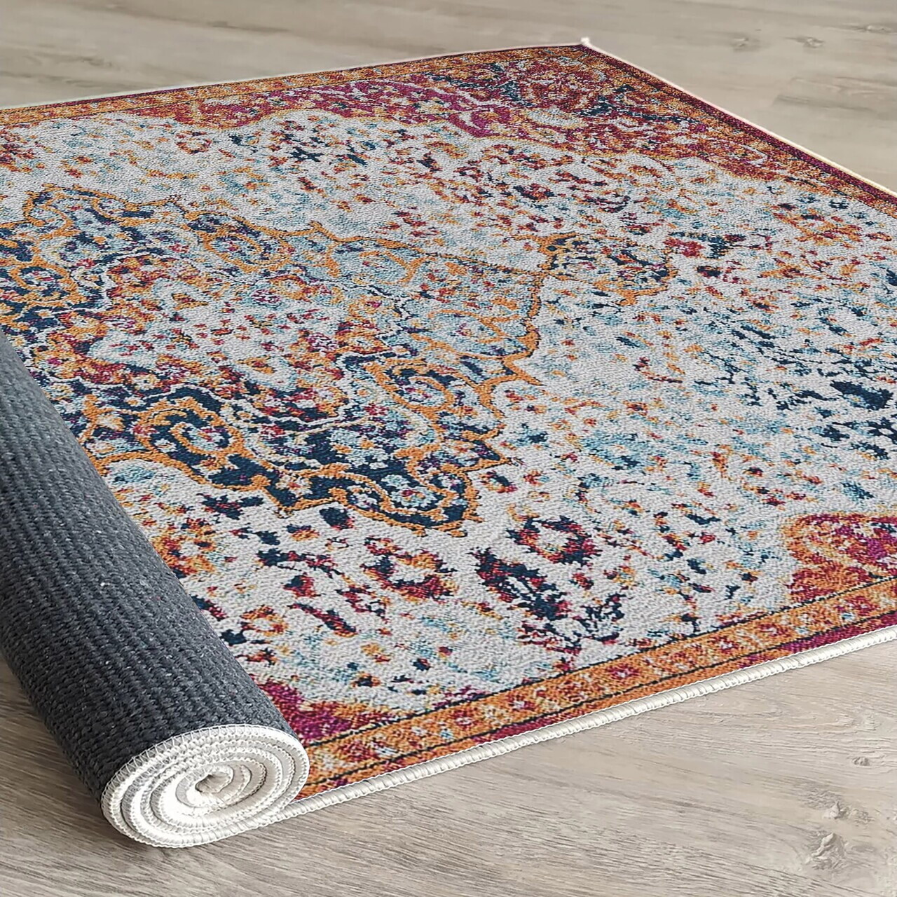 Covor, Woopamuk177, 100x300 cm, Bumbac/Poliester, Multicolor - view 3