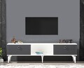 Comoda TV, Olivia, Arona, Alb / Antracit
