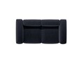 Canapea 2 locuri, Bergamo, Cosmopolitan Design, 224x108x70 cm, tesatura structurata, albastru navy