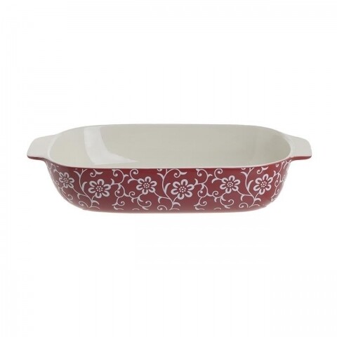 Vas de copt din ceramica, InArt, 31.5 x 20 x 6 cm, Red