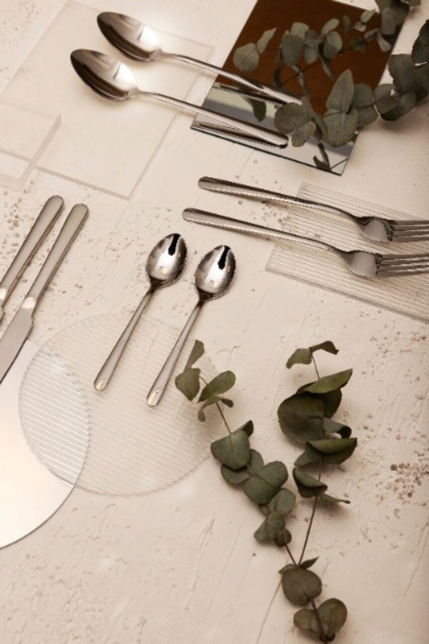 Set tacamuri 24 piese Lugano, Homla, inox 18/0, argintiu - imagine 14