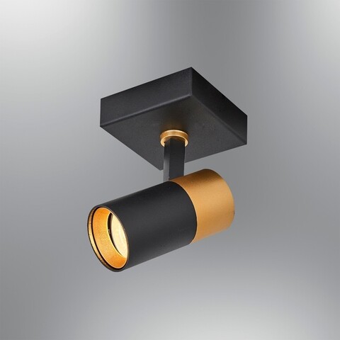 Lustra LED, L1622 – Black, Lightric, 10 x 10 x 17 cm, 1 x GU10, 4.5W, negru Iluminat