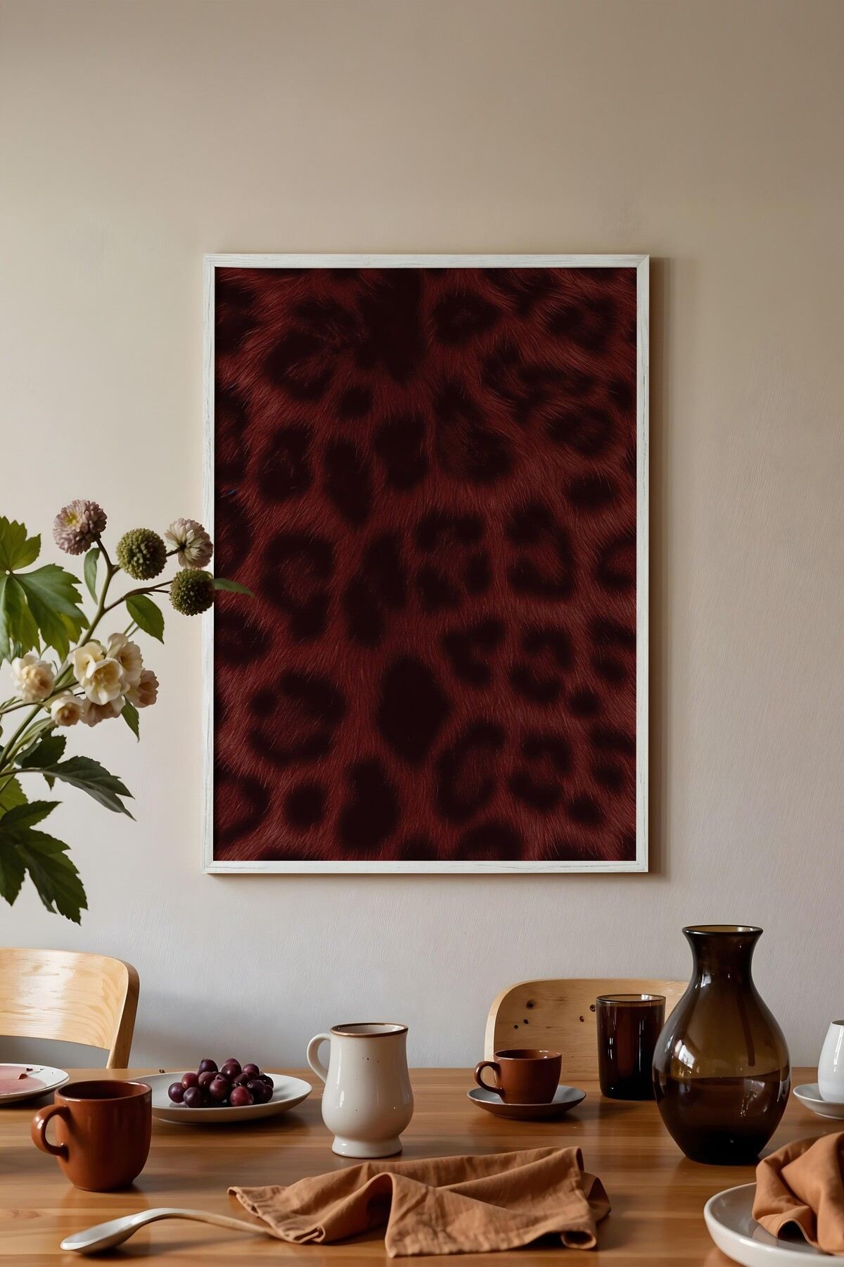 Tablou decorativ, 115237, LEMN SOLID, Față: 100% PVC STICLĂ, Multicolor