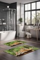 Set covorase de baie, Cartwright, CT-5120, Poliester, Multicolor