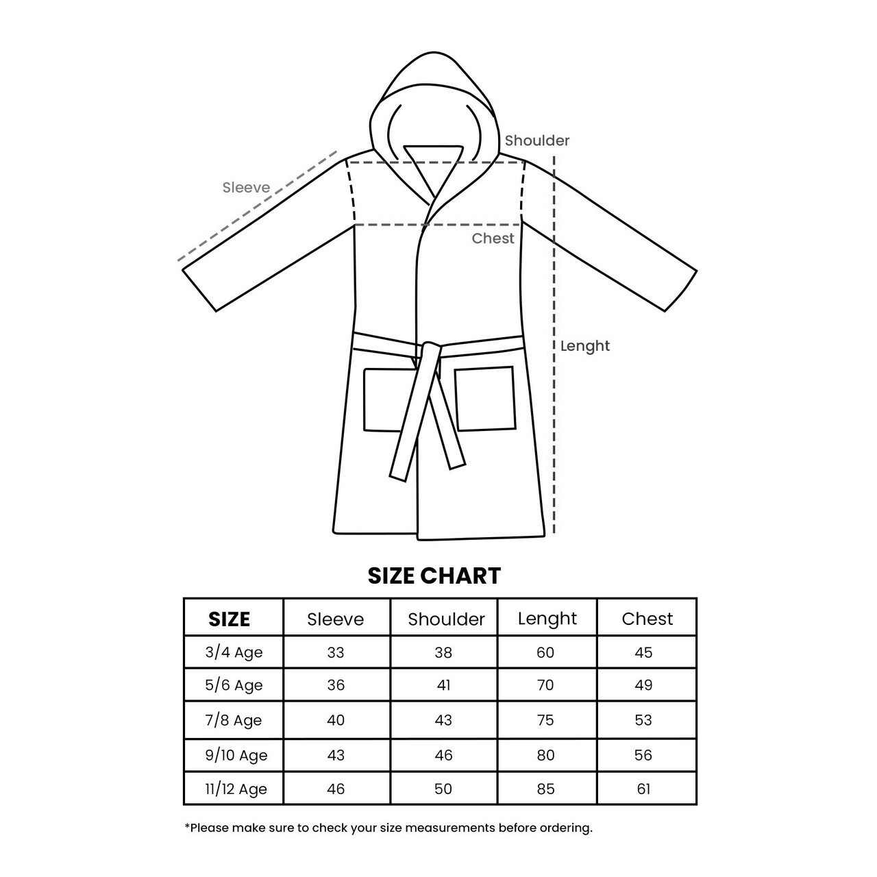 Halat de baie pentru copii, L'essentiel Maison, Muslin, Galben - imagine 5